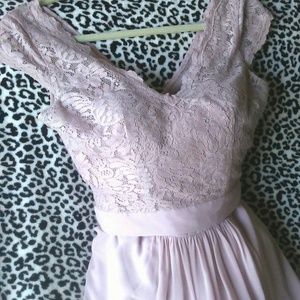 B2 Jasmine Long Bridesmaid Dress Misty Pink